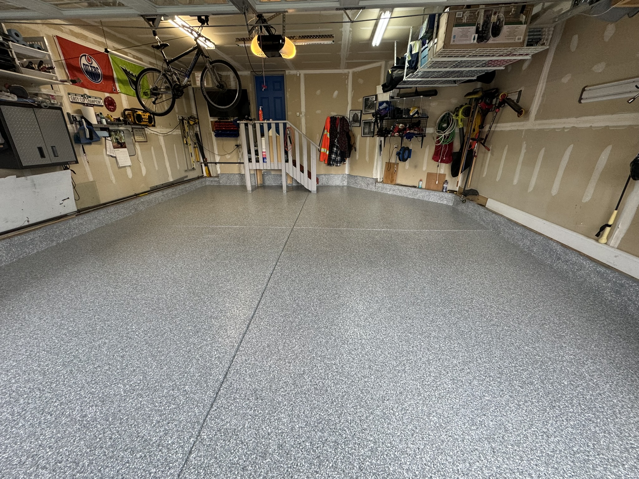 Floor after epoxy coating