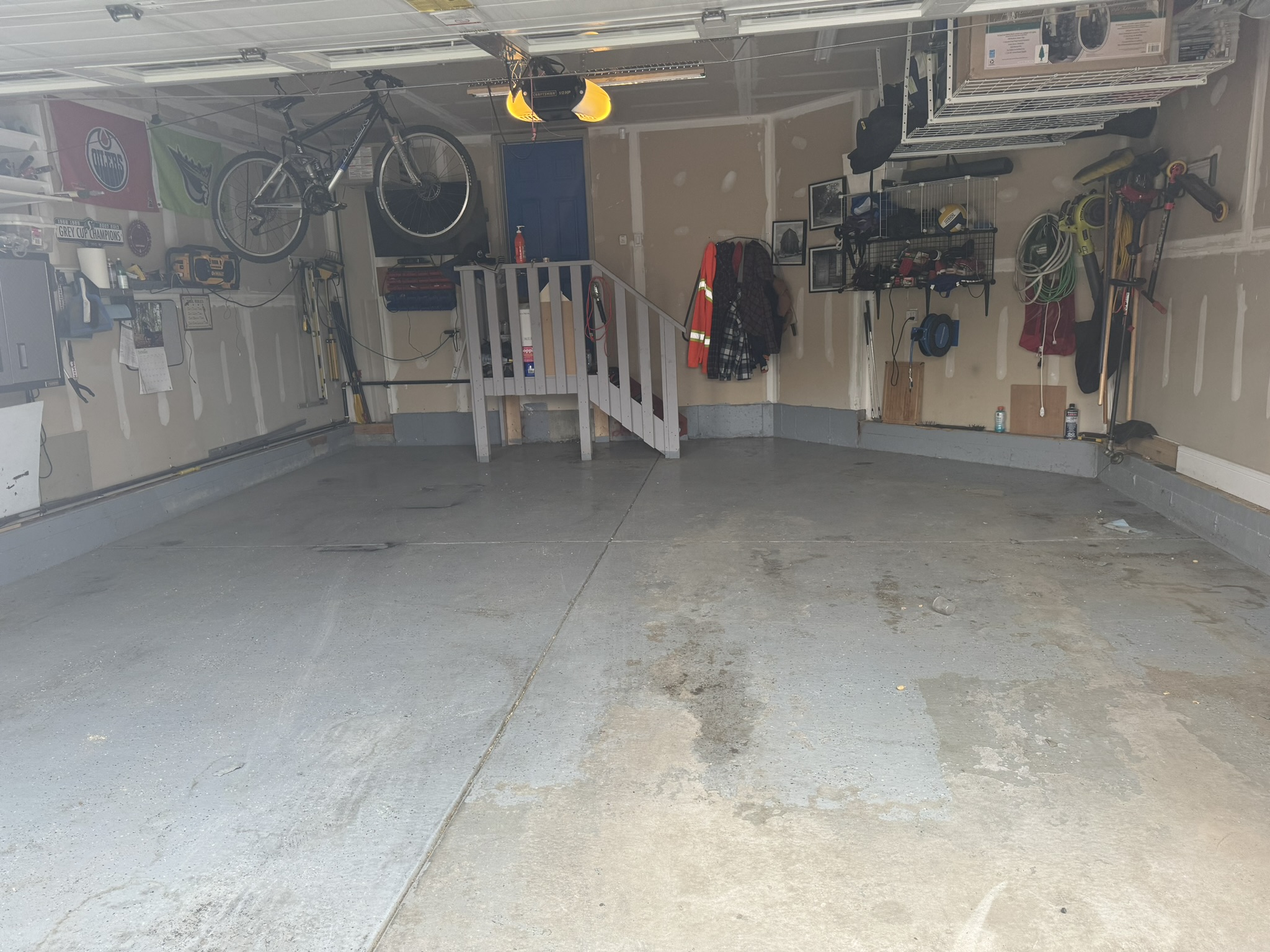 Floor before epoxy coating