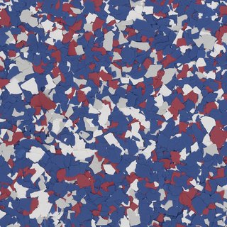 Spangle epoxy flake sample