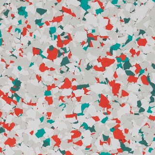Splash epoxy flake sample