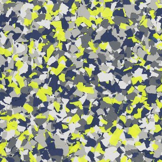 Astroturf epoxy flake sample