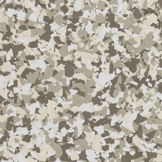 Khaki epoxy flake sample
