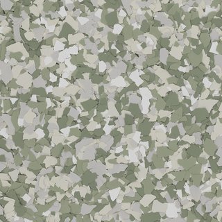Clover epoxy flake sample
