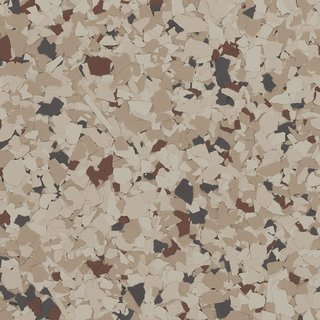 Chestnut epoxy flake sample